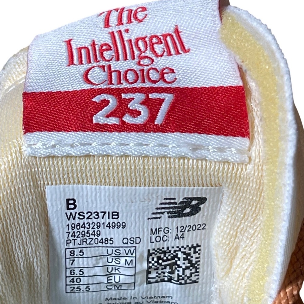 New Balance 237 Womens Mint Green Tan Suede Sneakers WS237IB Size 8.5 - Picture 5 of 6
